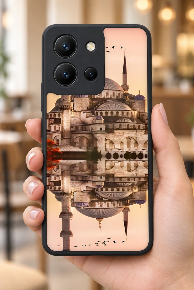 حافظة مقاومة للصدمات متوافقة مع Vivo Y36 مع حماية للكاميرا بنمط مينار