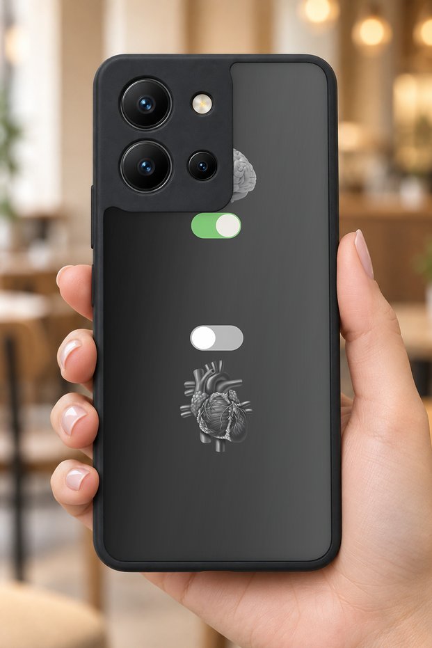 حافظة مقاومة للصدمات متوافقة مع كاميرا Vivo Y36 ذات نمط الدماغ