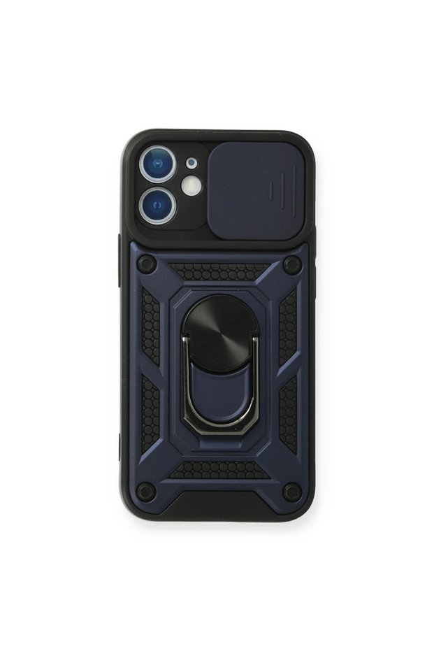 Apple iphone 11 case pars lens ringed silicone - navy blue
