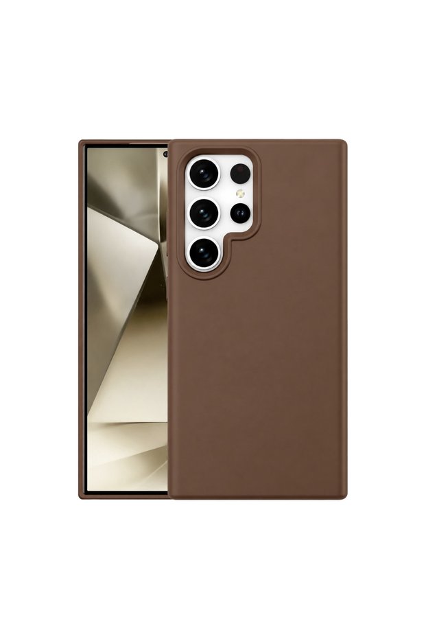 Samsung Galaxy S24 Ultra Case First Silicone - Brown