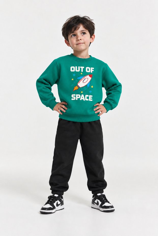 Boy's Fleece Printed Sweatshirt 2-5 Years