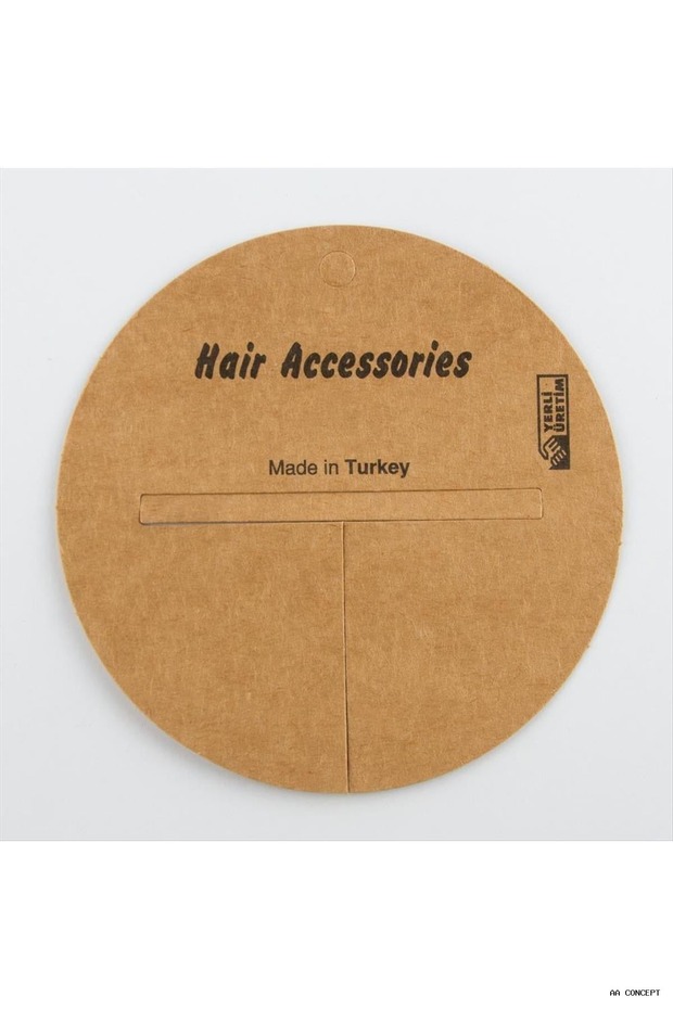 CONCEPTA Round Hair Accessory (170227) Card, Brown