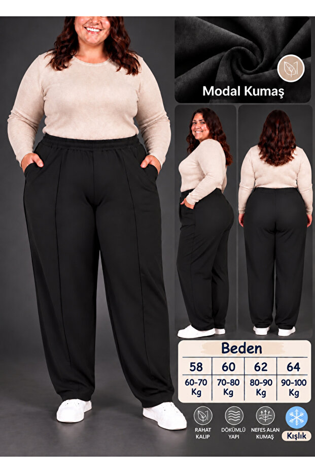 Plus Size Modal Fabric Women's Pants