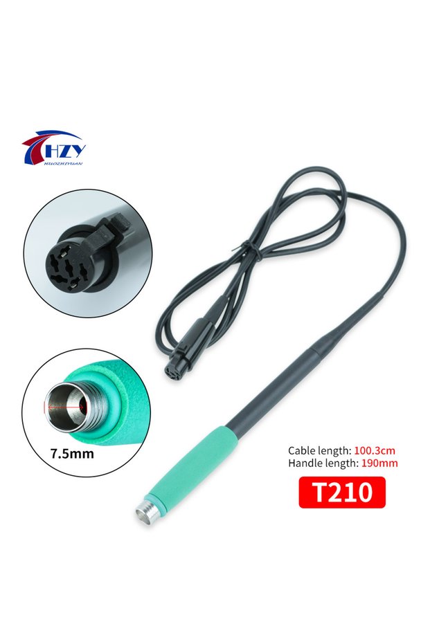 T210 handle-6 holes HZY C210 Soldering Iron Tips Welding Tools K/SK/I/IS Universal 210 Handle Electr