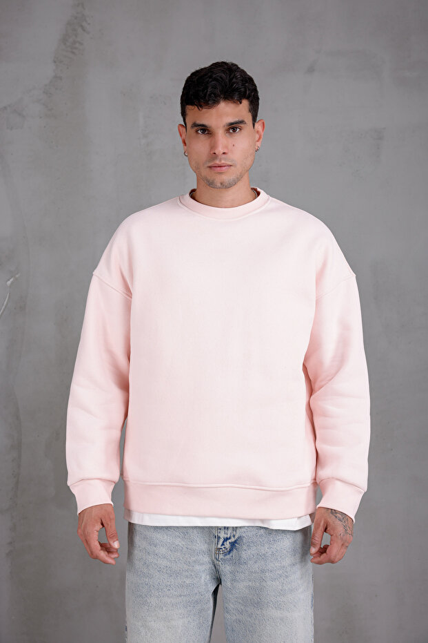 BİSİKLET YAKA BASIC SWEATSHIRT