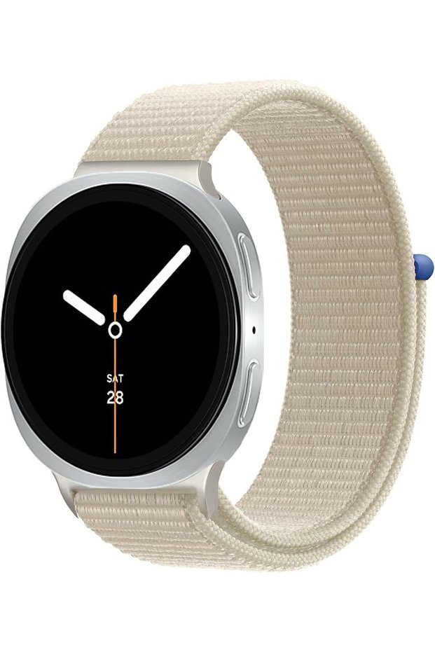 Nylon Straps Compatible with Samsung Galaxy Watch 8 44mm 40mm/Galaxy Watch 8 Classic 46mm, Soft Sport Adjustable Replacement Strap for Men Women