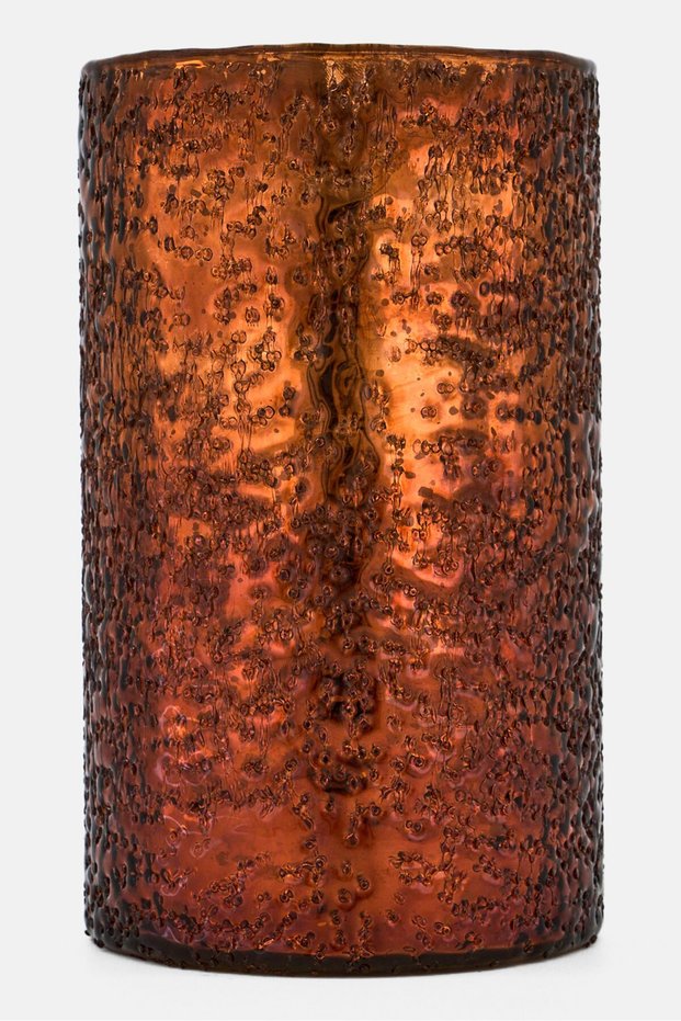 Candle Holder Amber, Brown