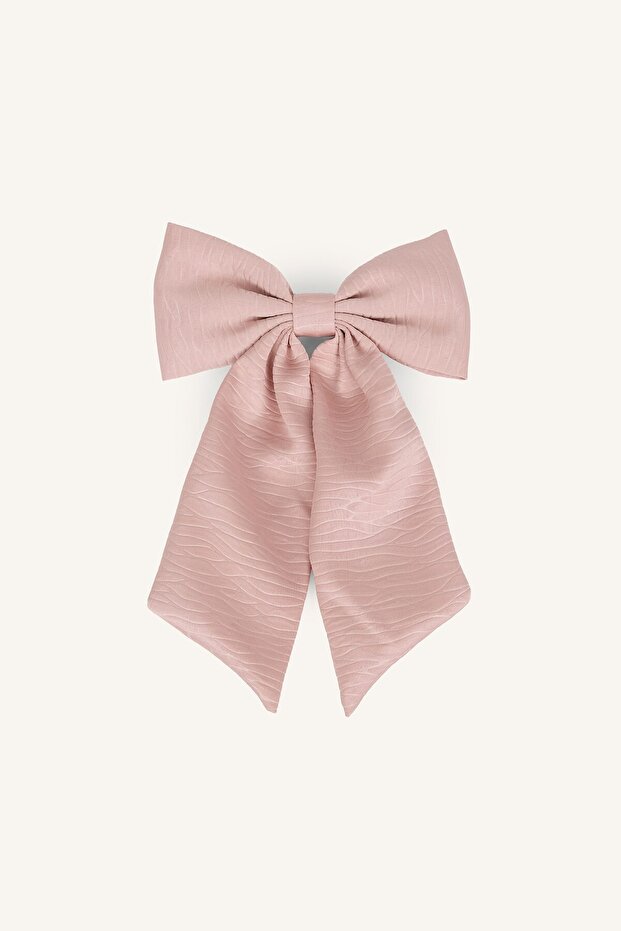 Women's Textured Bow Hair Accessory Clip I6969Axns
