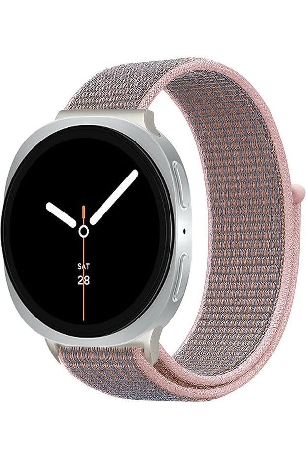 Nylon Straps Compatible with Samsung Galaxy Watch 8 44mm 40mm/Galaxy Watch 8 Classic 46mm, Soft Sport Adjustable Replacement Strap for Men Women