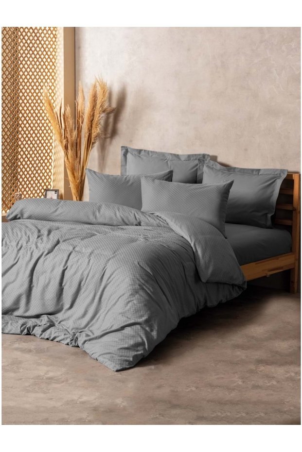 Rf Dual -Plaid Gray- Single Duvet Cover Set