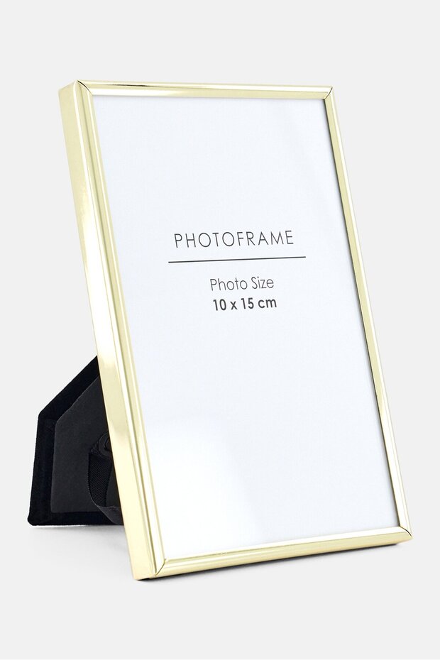 Metal Rectangular Photo Frame, Gold