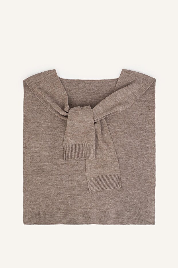 Knot Detailed Knitwear Scarf for Men I4696Ax26Wn