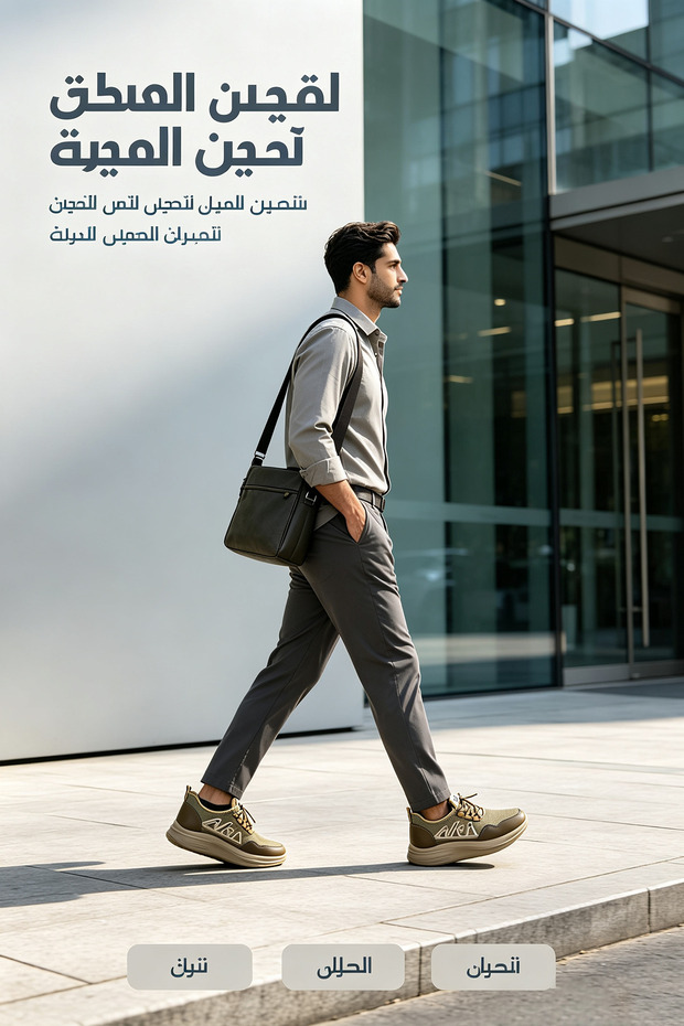 أحذية رياضية عصرية للرجال - نعل خارجي مطاطي متين