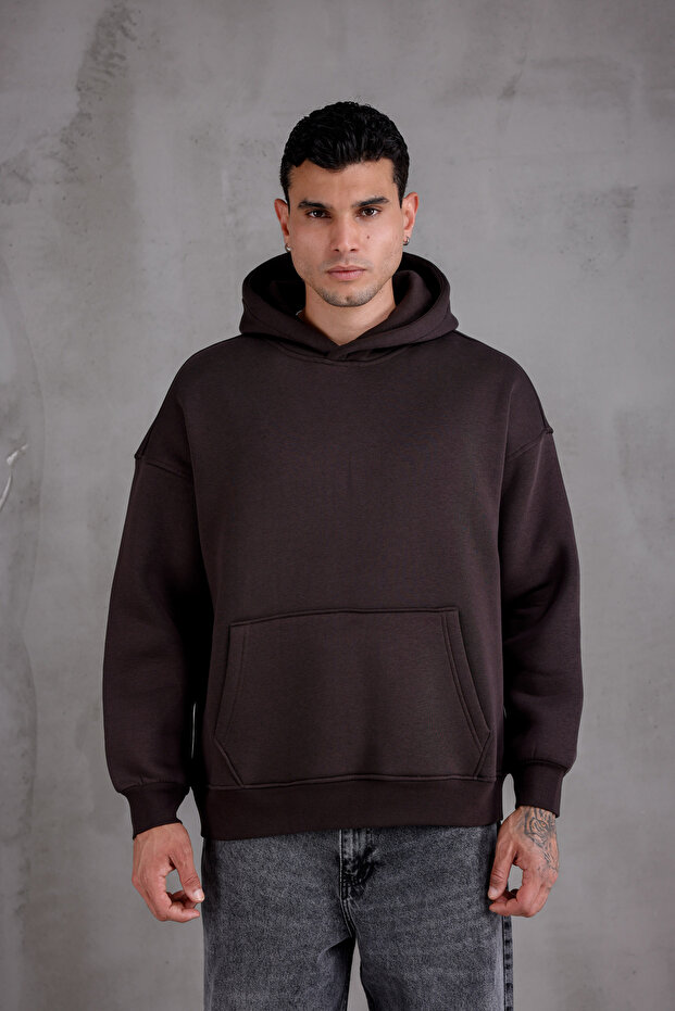 KAPÜSONLU BASIC SWEATSHIRT