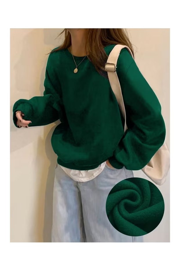 Oversized cyclist collar sweatshirt