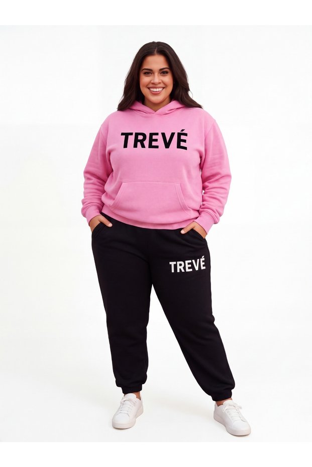 Hooded Oversize Sweatshirt Pink Hoodie