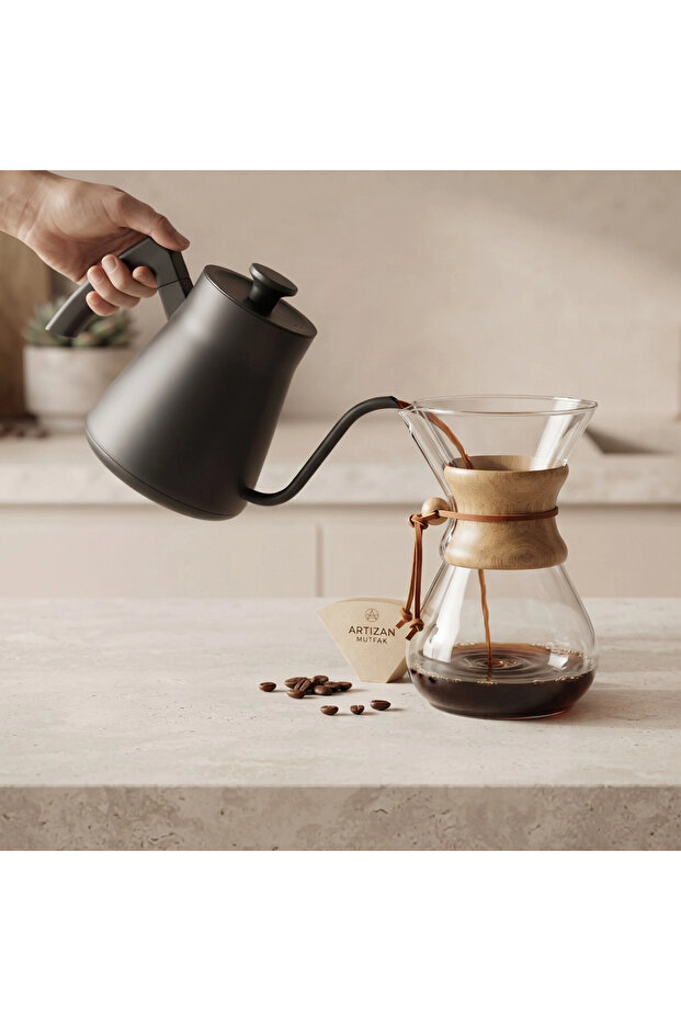 3-Piece V60 Coffee Brewing Set 800ml (Black)