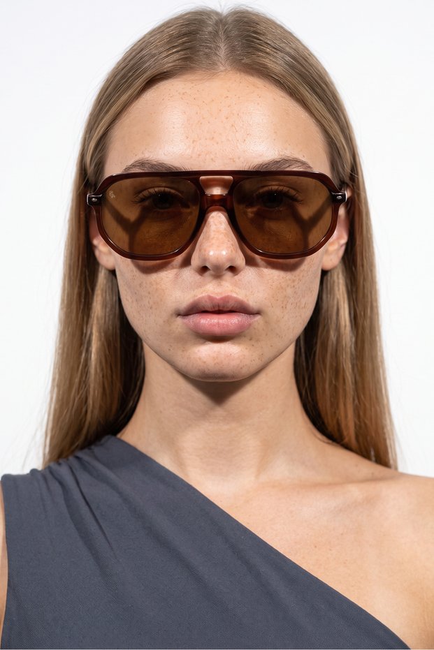 Elvis Brown Brown Sunglasses