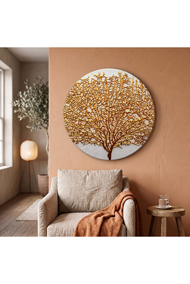 Decorative Round Canvas Painting - Artcnvsovl42