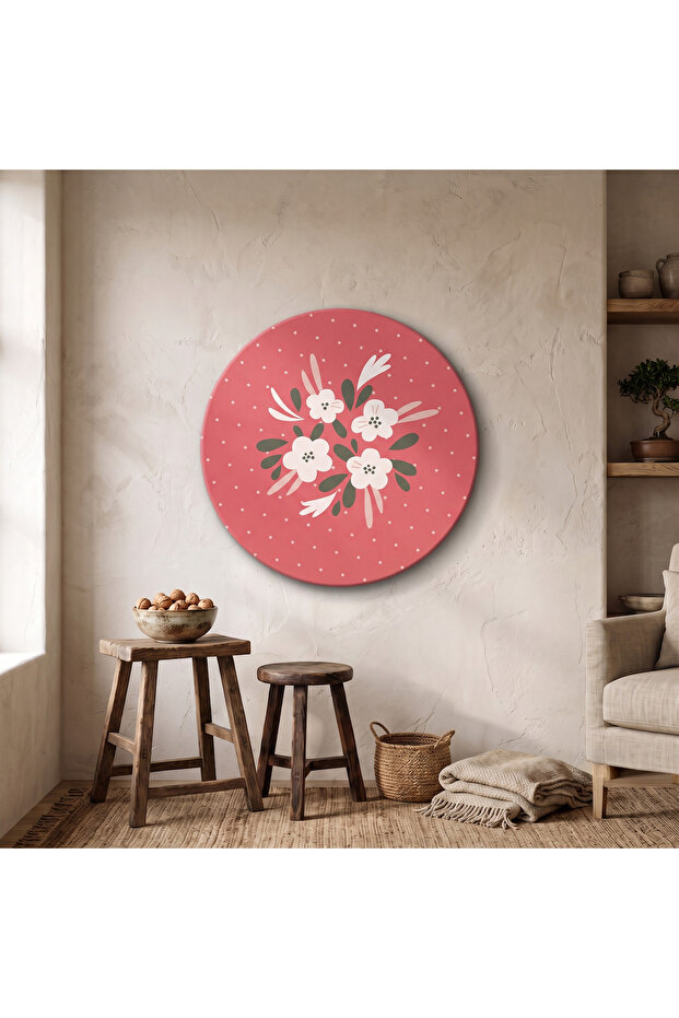 Decorative Round Canvas Painting - Artcnvsovl4