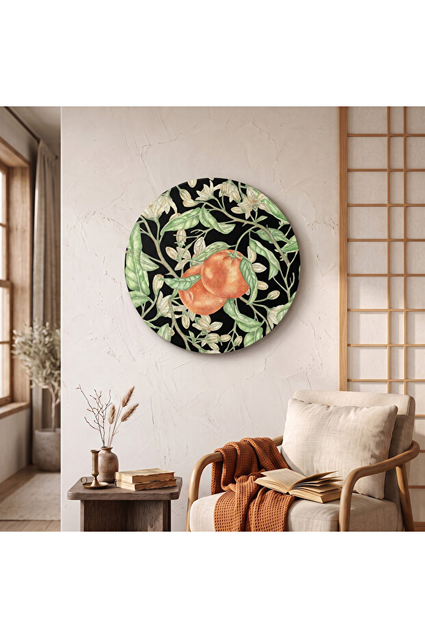 Decorative Round Canvas Painting - Artcnvsovl29