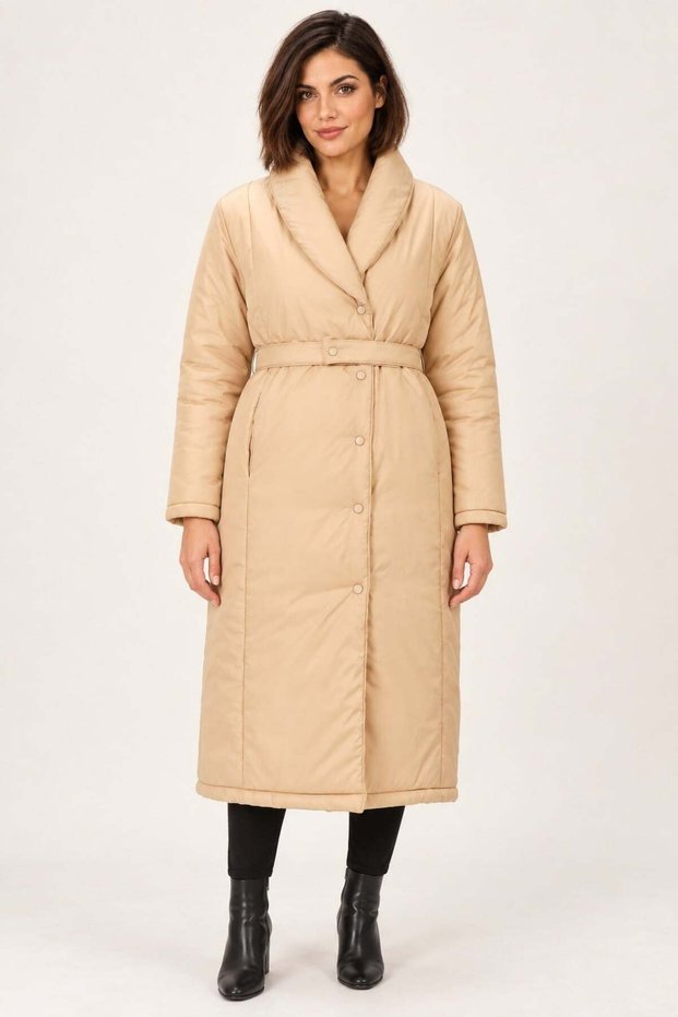 Z9688 Coat-Beige-1