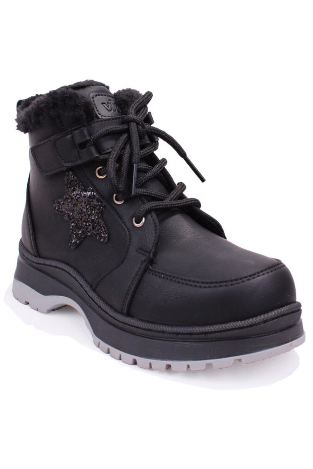 Punto 946F25K433 Black Orthopedic Daily Girls' Sports Boots