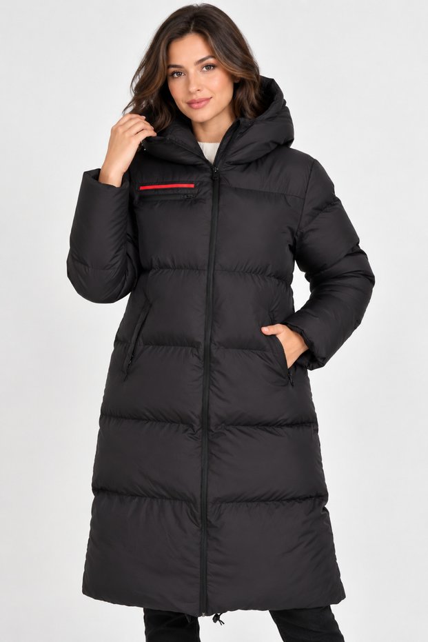 Women's Inflatable Coat Black Z9756