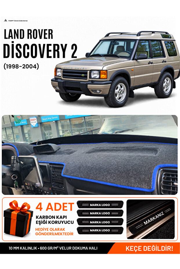 Land Rover Discovery 2 (1998-2004) Compatible Glove Box Cover, Glove Box Case - Black-Blue - Lr002