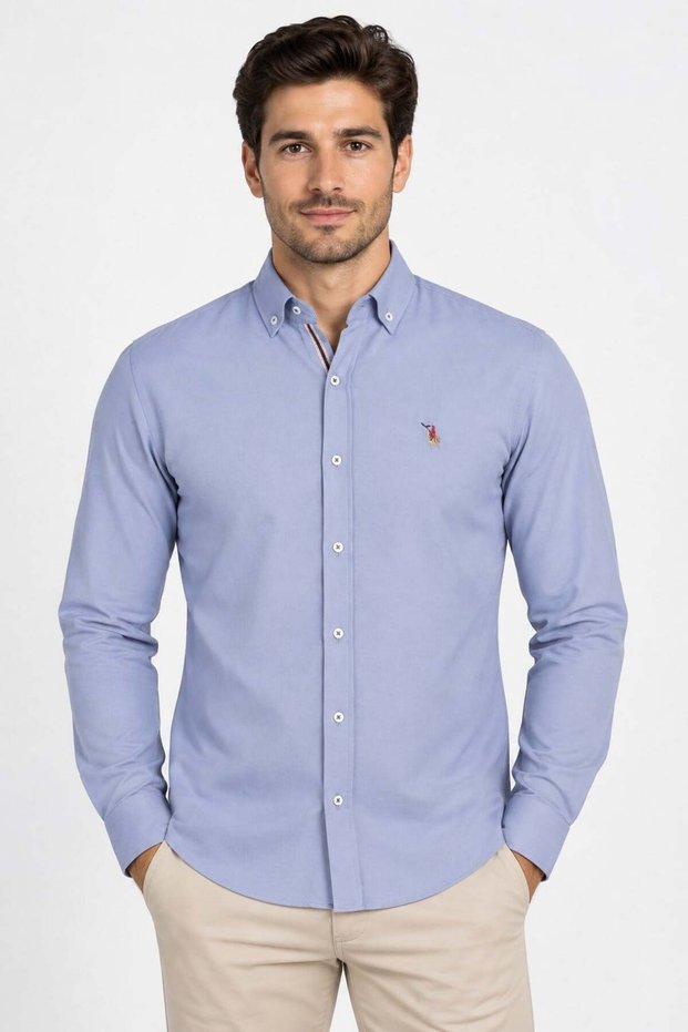 Men's Cotton Shirt Gray G974