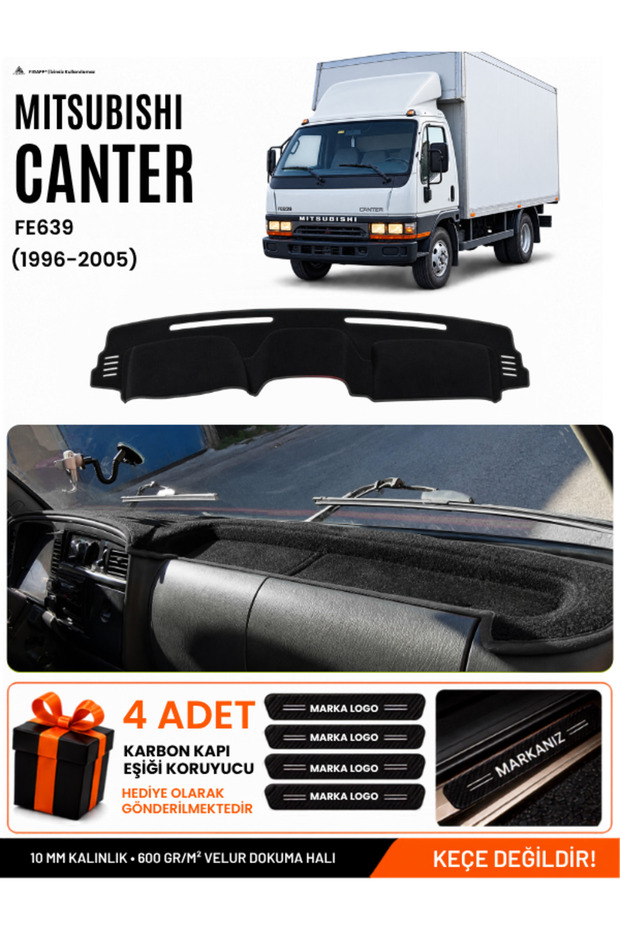 Mitsubishi Canter Fe639 (1996-2005) Compatible Glove Box Cover, Glove Box Case - Black - Mi002