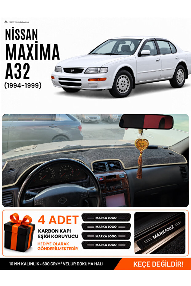 Nissan Maxima A32 (1994-1999) Compatible Glove Box Cover, Glove Box Case - Black-Beige - Ni005
