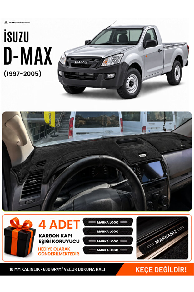 Isuzu D-Max (2012-2019) Compatible Glove Box Protection, Glove Box Cover, Glove Box Case - Black - Is002