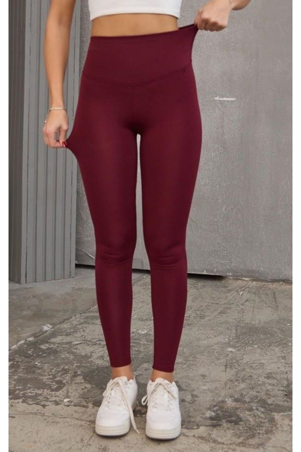 Raised Diver Fabric Oyssdarpaçadar Fit Winter Leggings