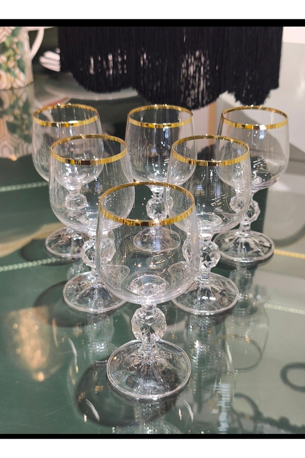 Sterna Real Gold 150 Cc 6-Piece Coffee or Water Cup Set