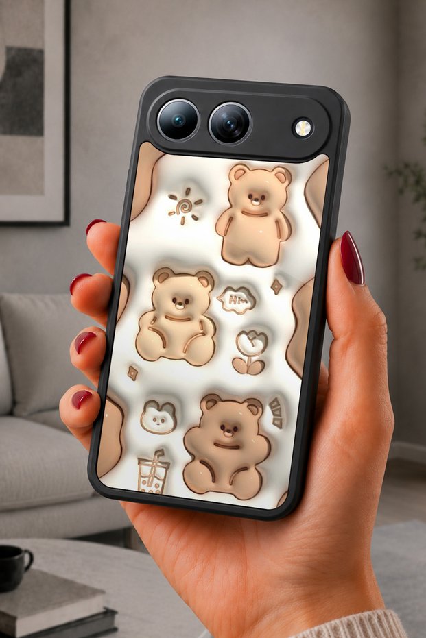 Spark 40 5g Compatible Printed, Matte Black, Soft Silicone, Protective, Shock Absorbing Cover, Case