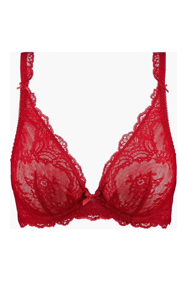 Danse Des Sens Bügel-Triangel Bh, Lace and Satin Detailed Triangle Bra