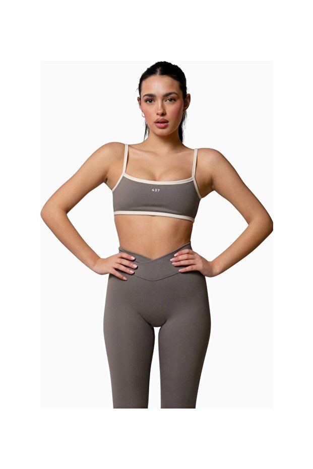 437 the Micro Bra Teddy Cream Micro Sports Bra