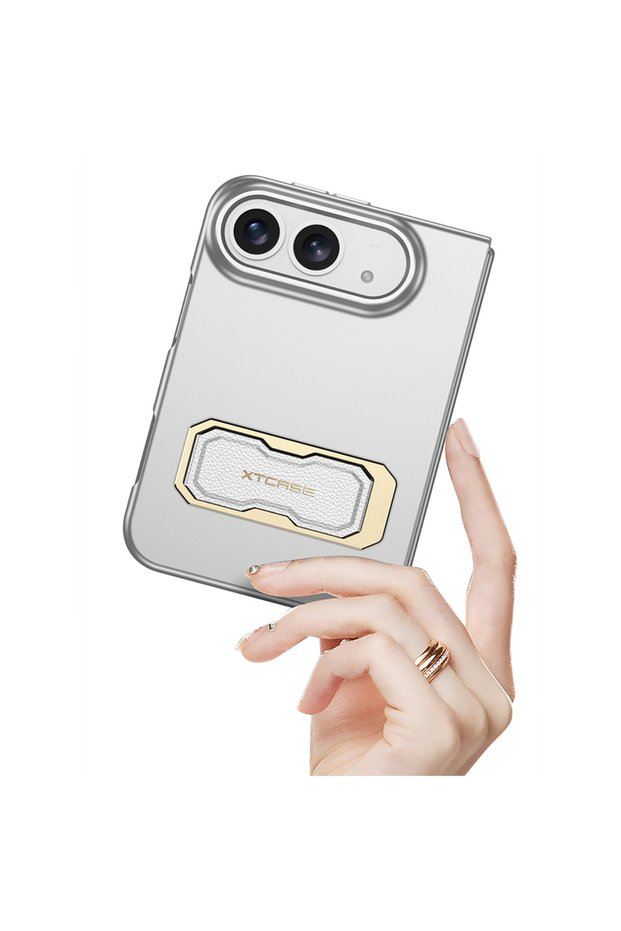Apple iPhone Duo Case Stylish Protection Cover with Foldable Stand and Hard Pc Structure for Strong and Stylish Protection