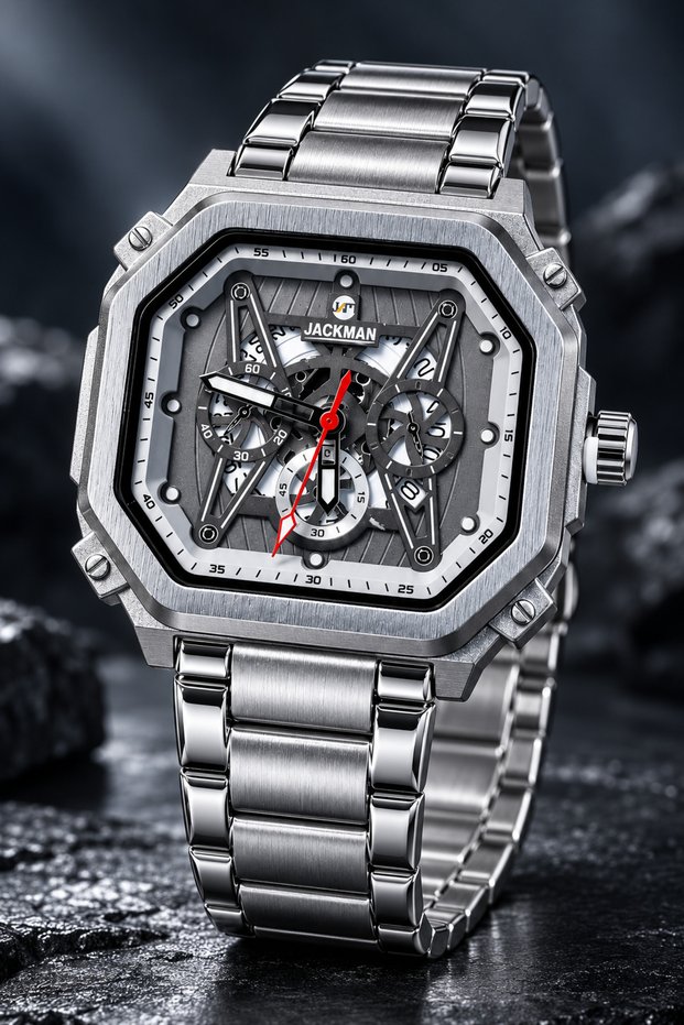 silver watch