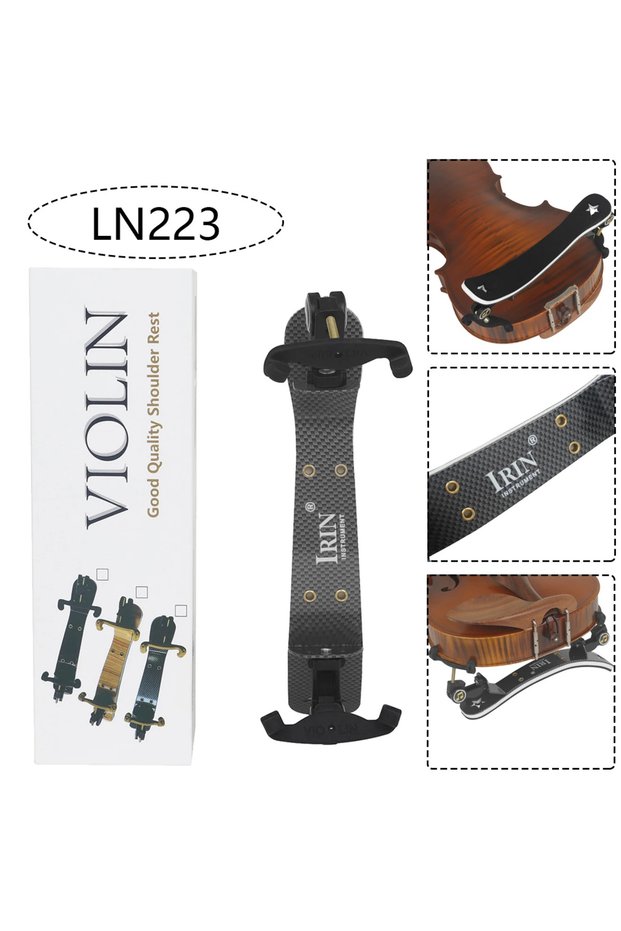 LN223 IRIN 3/4 4/4 Violin Shoulder Rest Fiddle Shoulder Pad Chinrest Adjustable Violin Shoulder Padd