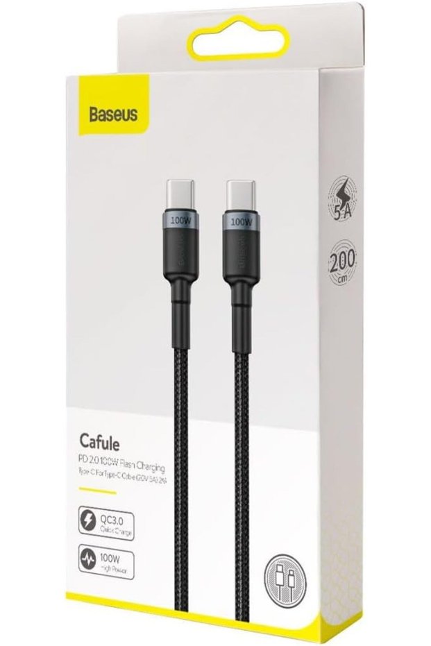 كابل شحن سريع من سلسلة Pudding من النوع C إلى النوع C بقوة 100 وات بطول 1.2 متر، Galaxy Blue