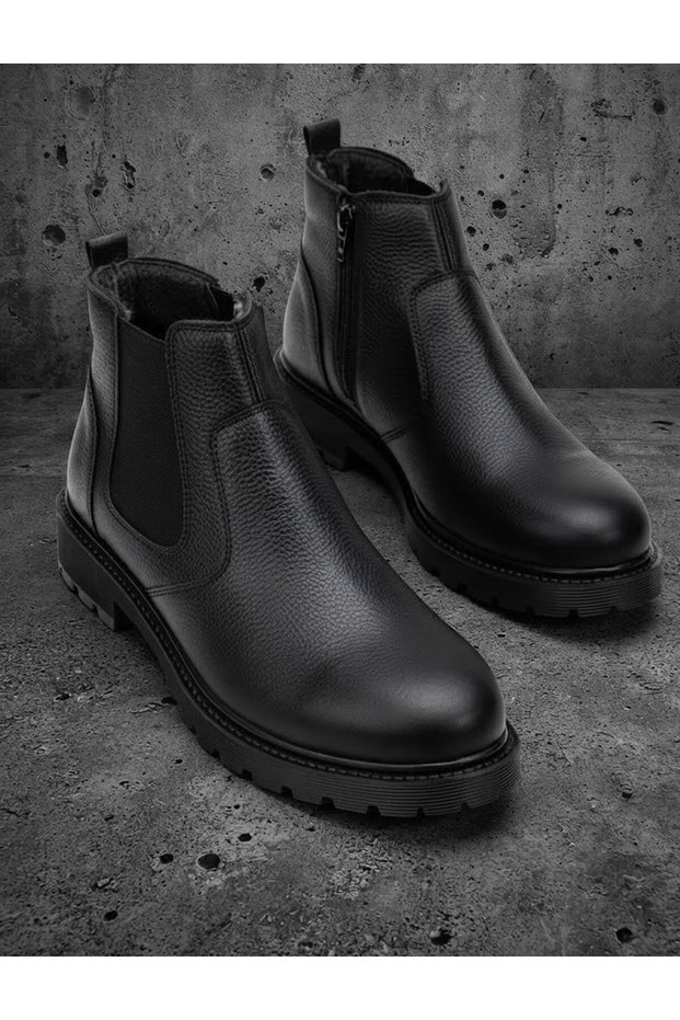 Fur Boots with Zipper Cold & Water Resistant Non-Slip Sole Winter Boots with Fur and Zipper
