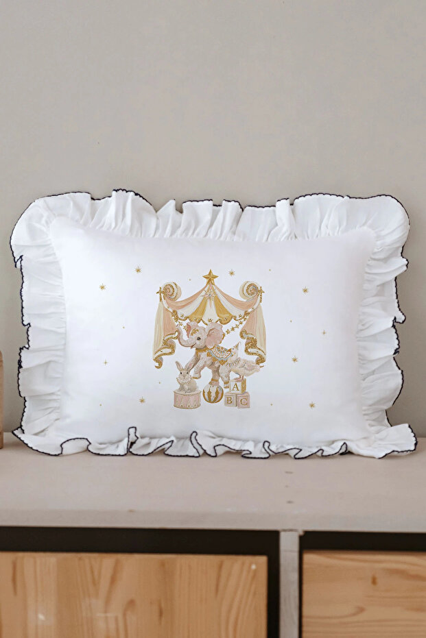 Colorful Ruffle Detailed Pillowcase - Premium Series - Starlight Circus