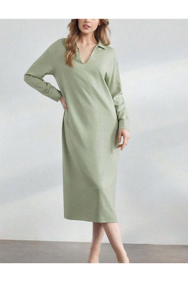 Rochie maxi, verde
