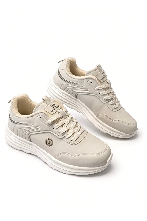 Men's Waterproof Non-Slip Nylon Sole Sneaker Shoes-Beige