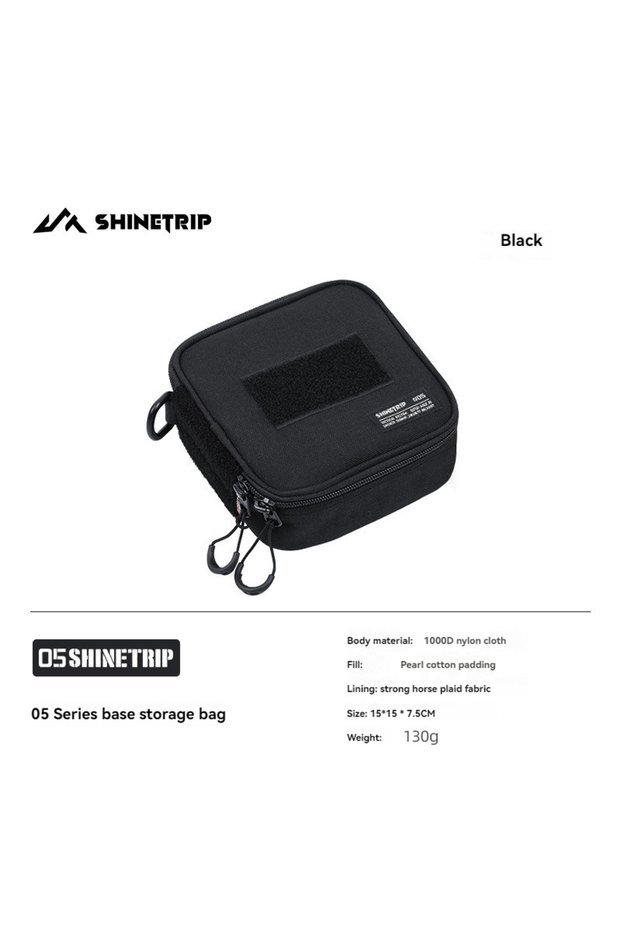 حقيبة تكتيكية أصلية متعددة الوظائف من سلسلة Black ShineTrip Outdoor 05 مع قاعدة معيارية للتخزين