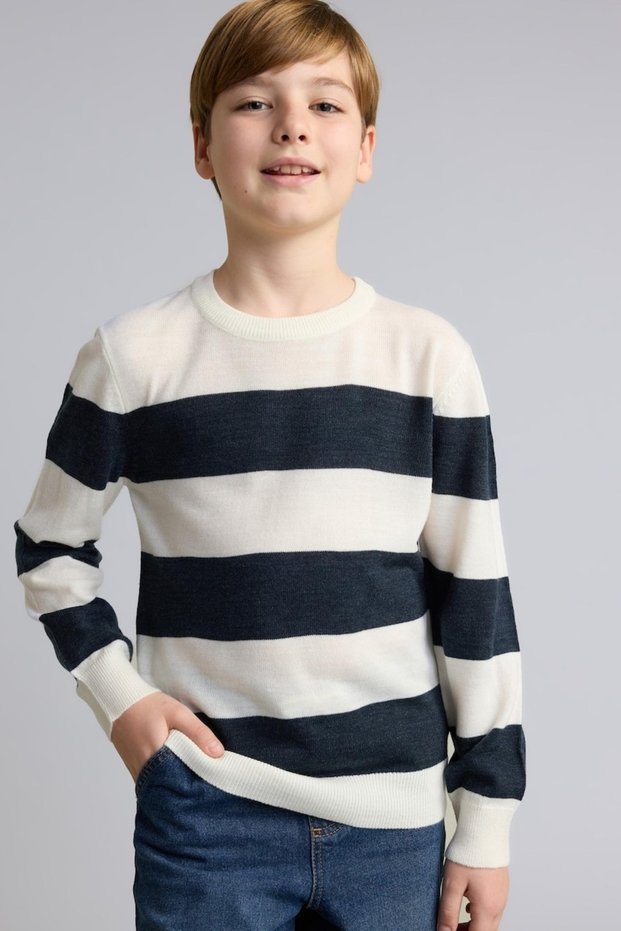 Boy's Sweater C1710A8/Er113 Ecru Melange