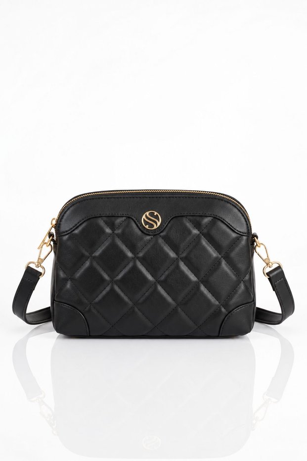Vx-1267 Quilted Women's Shoulder Bag Black