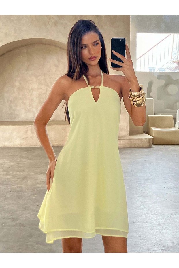 Rochie mini, galben